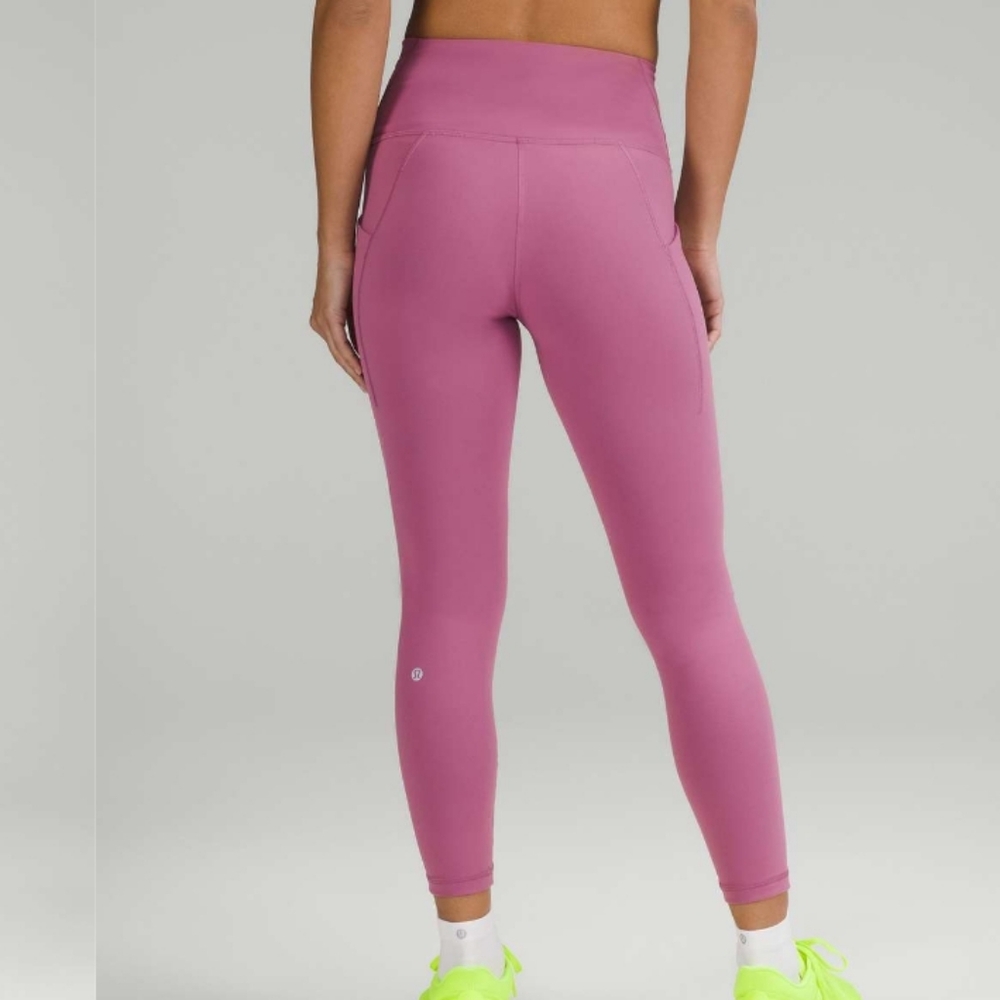 Lululemon Wunder Train High-Rise Tight with Pockets 25" Velvet Dust GUC